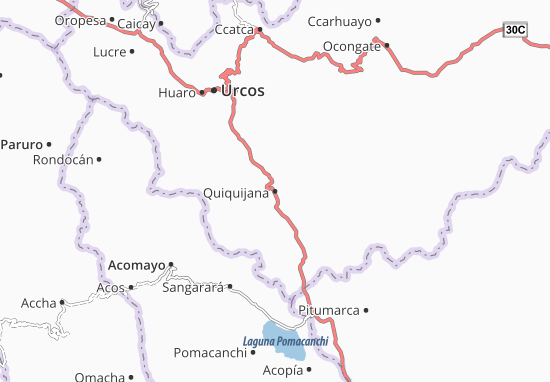 Kaart Plattegrond Quiquijana