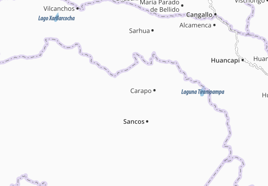 Mapa Santiago de Lucanamarca