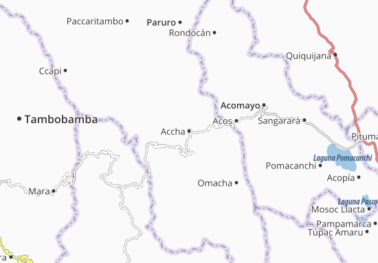 Karte Stadtplan Accha