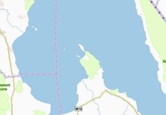 Mapa Cape Maclear