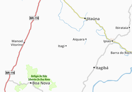Karte Stadtplan Itagi