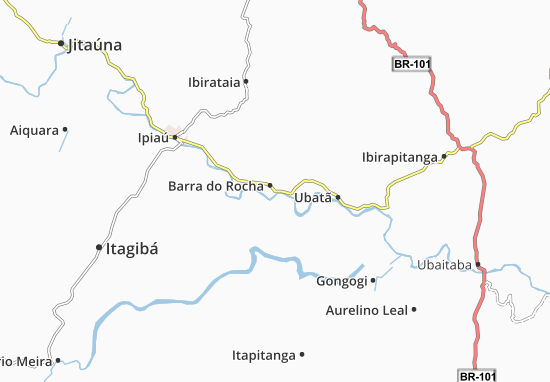 Mapa Barra do Rocha