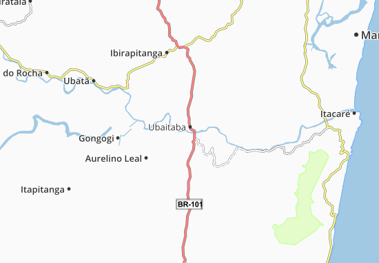 Mapa Ubaitaba