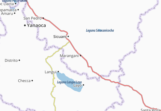 Kaart Plattegrond Maranganí