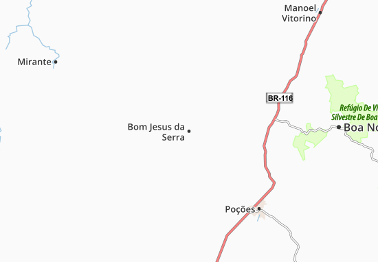 Karte Stadtplan Bom Jesus da Serra