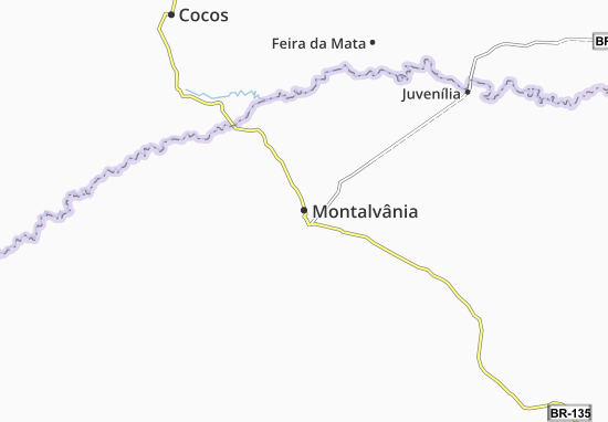 Mapa Montalvânia