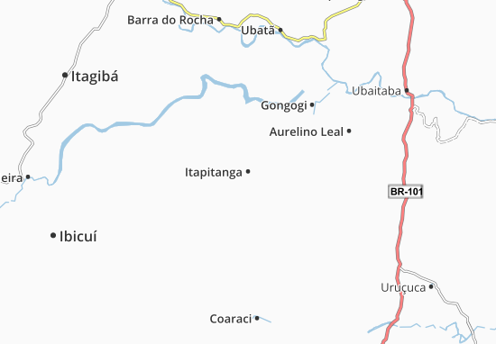 Kaart Plattegrond Itapitanga