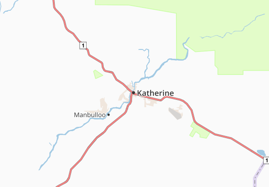 Mapa Katherine