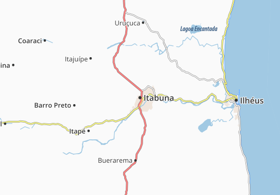Karte Stadtplan Itabuna