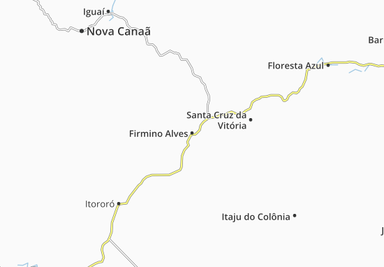 Karte Stadtplan Firmino Alves