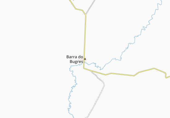 Kaart Plattegrond Barra do Bugres