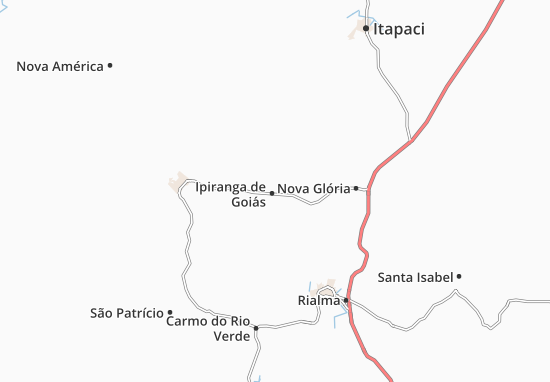 Mapa Ipiranga de Goiás