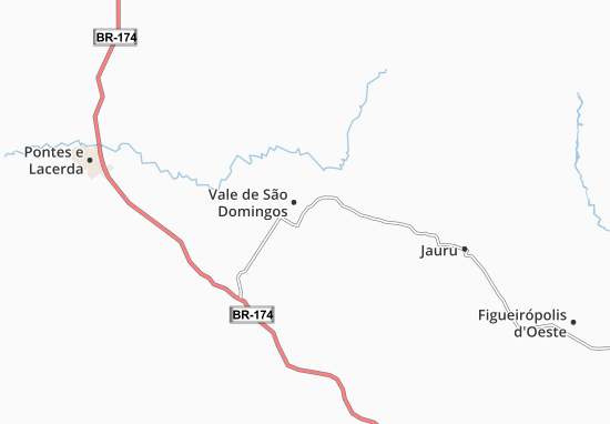 Karte Stadtplan Vale de São Domingos
