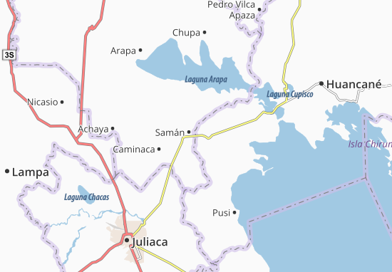 Karte Stadtplan Taraco