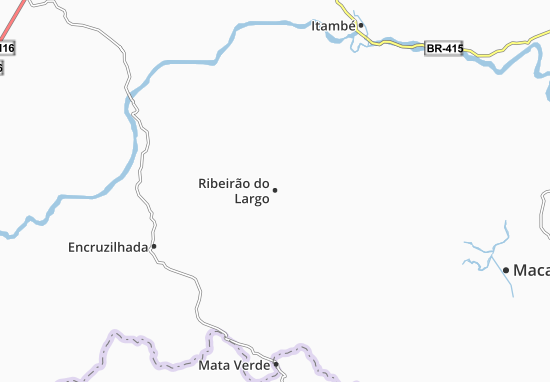 Mapa Ribeirão do Largo