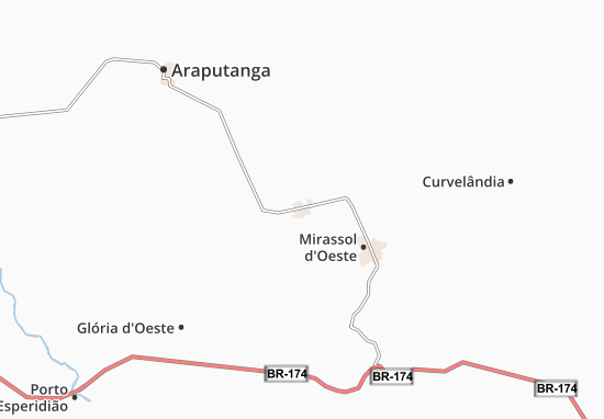 São José dos Quatro Marcos Map