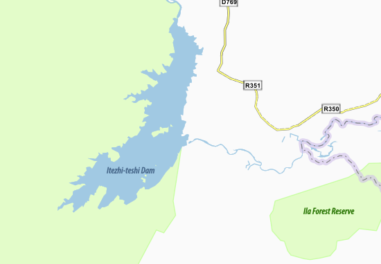 Mapa Itezhi-Tezhi