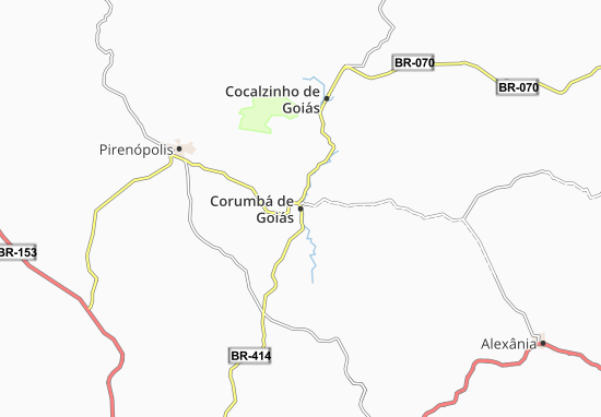 Mapa Corumbá de Goiás