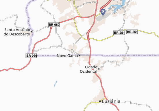 Karte Stadtplan Novo Gama