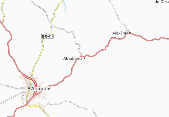 Mapa Abadiânia
