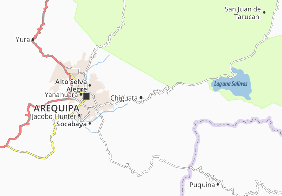 Karte Stadtplan Chiguata