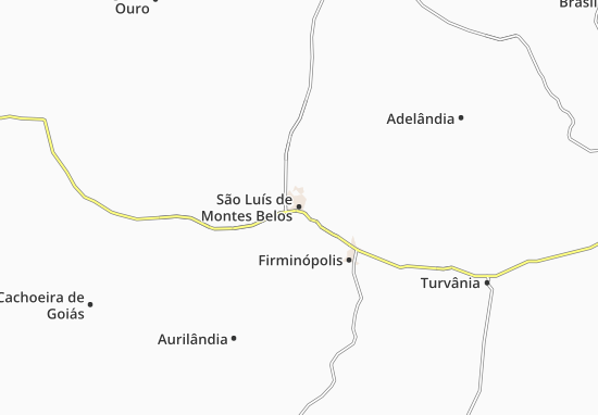 Mapa São Luís de Montes Belos