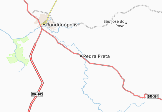 Karte Stadtplan Pedra Preta