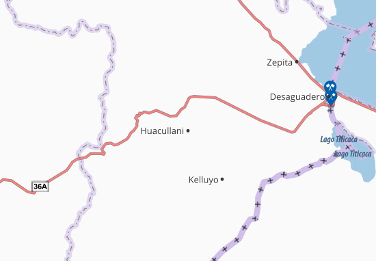 Mapa Huacullani