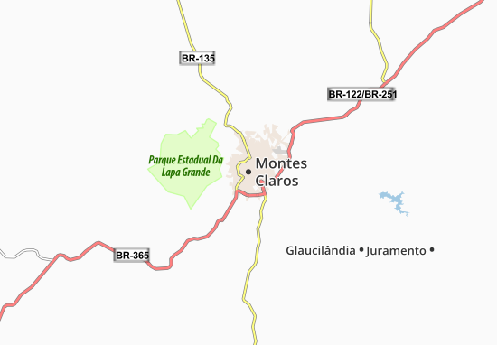 Karte Stadtplan Montes Claros