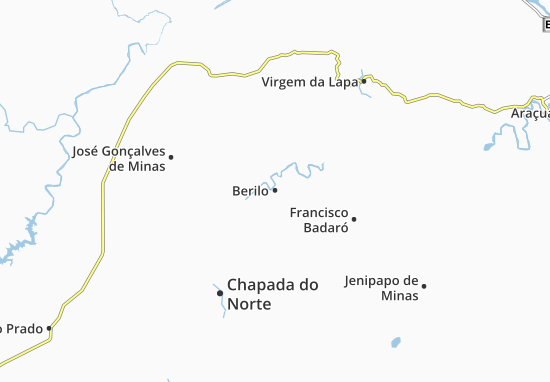 Karte Stadtplan Berilo