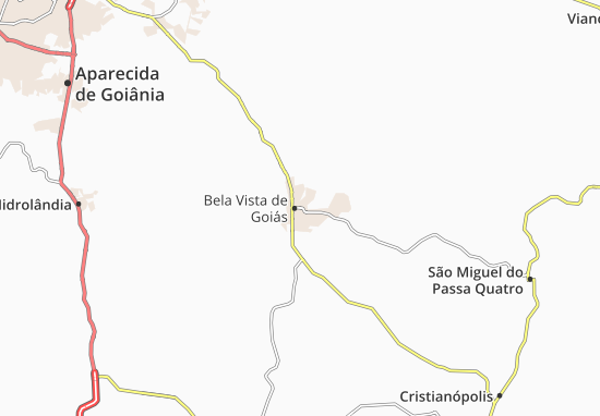 Karte Stadtplan Bela Vista de Goiás