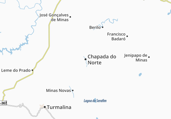 Mapa Chapada do Norte