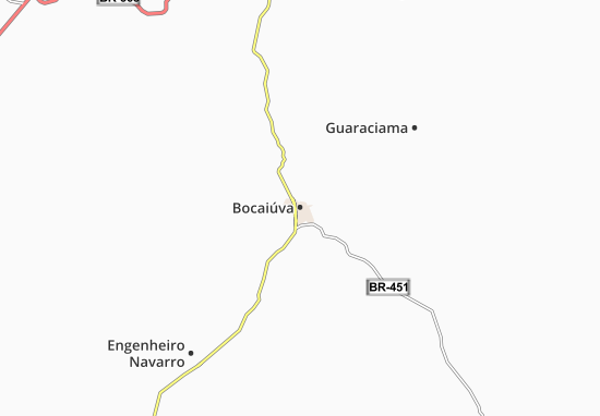 Kaart Plattegrond Bocaiúva