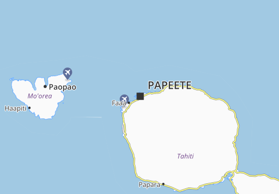 Mapa Papeete