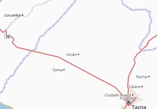 Karte Stadtplan Inclán