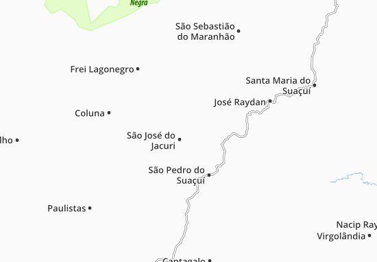 Mapa São José do Jacuri