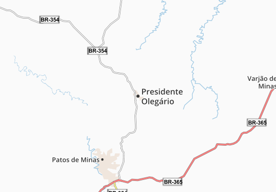 Mapa Presidente Olegário