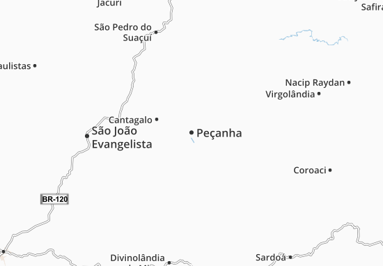 Kaart Plattegrond Peçanha