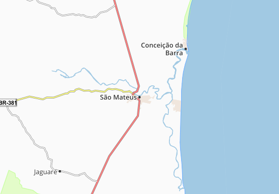 Karte Stadtplan São Mateus