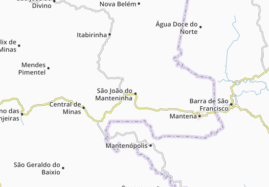 Mapa São João do Manteninha