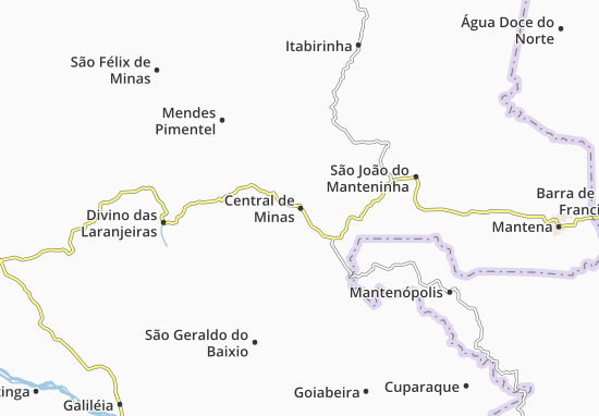 Mapa Central de Minas