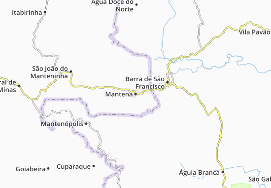 Mapa Mantena