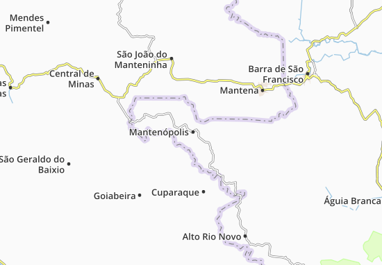 Mapa Mantenópolis