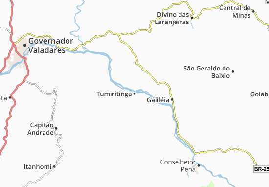 Karte Stadtplan Tumiritinga