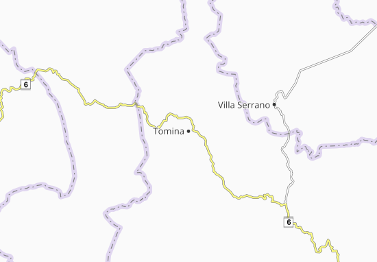 Mapa Tomina