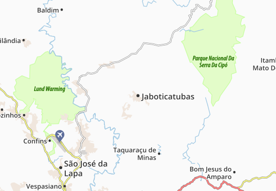 Kaart Plattegrond Jaboticatubas