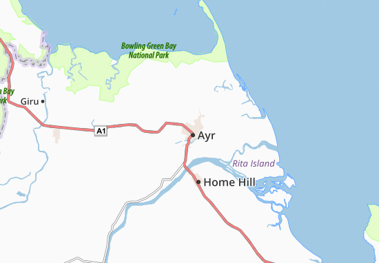 Karte Stadtplan Ayr