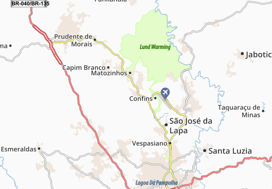 Karte Stadtplan Pedro Leopoldo