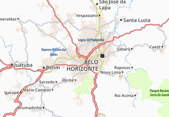 Karte Stadtplan Califórnia