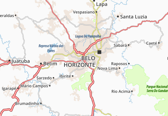 Mapa Jardinópolis